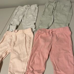 Set of four Carters sweatpants